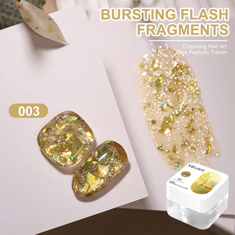 10 màu Sơn móng tay UV, Hiệu Ứng Laser, Kim Sa Lung Linh Mùa Hè, Dễ Phối Đồ Keo, Bộ Đồ Trắng Nữ Women 6