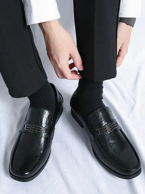 Men's Casual Solid Color Loafers, Fashionable Lightweight Breathable Comfortable Slip-on Shoes for Daily Wear, Male All-match Round Toe Shoes for Daily Wear 6