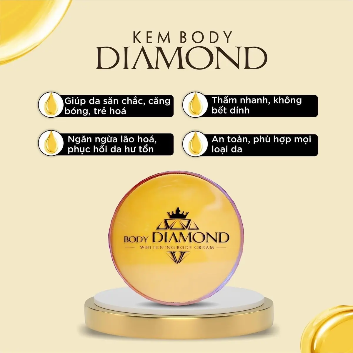 KEM BODY DIAMOND , Dưỡng Body