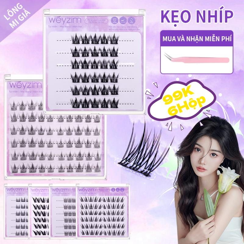 [55k/3HỘP][97k/6HỘP]Lông Mi Giả Sẵn Keo-tặng nhíp-Mi Cong C-Sợi Mi Mảnh Có Thể Tái Sử Dụng-Hiệu suất chi phí cao