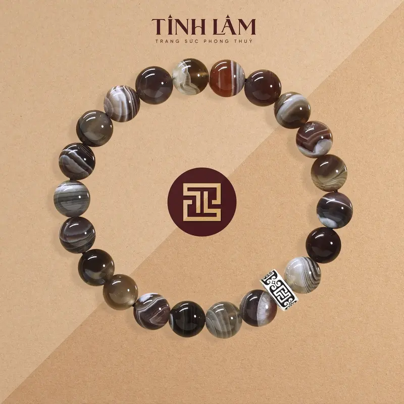 Vòng Mã Não Superior 8 Li (Mệnh Phù Hợp: Thổ- Kim) - 001 5