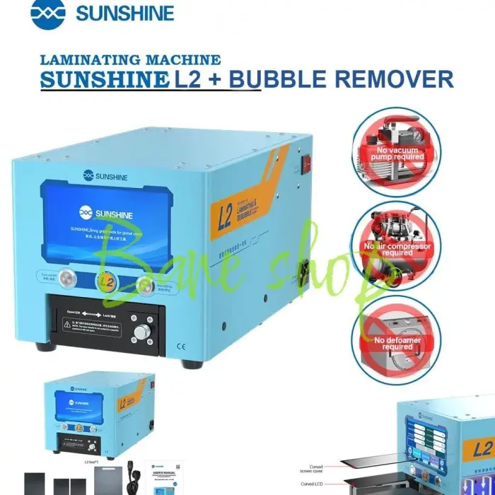 LAMINATING MACHINE SUNSHINE L2 - MESIN LAMINATING LCD DAN BUBLE REMOVER 2 IN 1