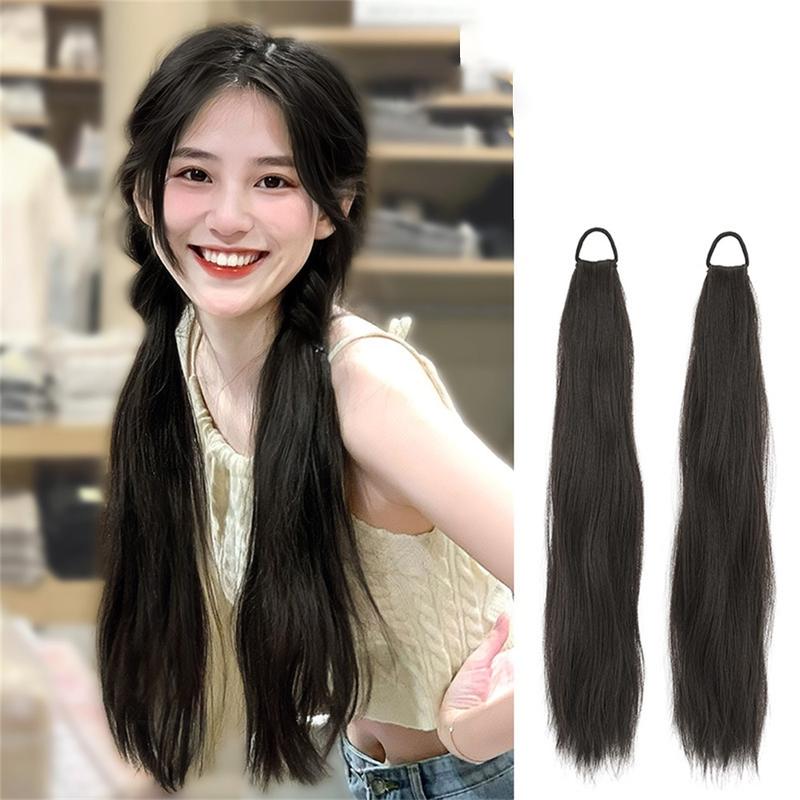Product Introduction of Tóc Giả Thẳng Dài Đuôi Ngựa Phong Cách Y2K, Dành Cho Phụ Nữ Và Trẻ Em Gái, Phụ Kiện Tóc Giả, Dài 45cm, 1 Cái, SS24 10