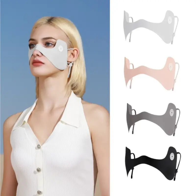 Mặt Nạ Chống Nắng, Chống Tia UV, Hàng Mới Về, Làm Bằng Lụa Lạnh, Chống Nắng, Miếng Dán Mắt, Thoáng Khí, Có Thể Điều Chỉnh, Thích Hợp Cho Mùa Hè Nam 0