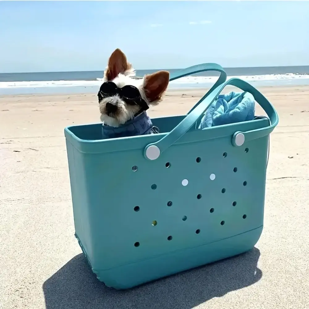 Extra large Bogg Bag, 1pc, summer Eva beach bag, basket for women, picnic tote bag, waterproof, with holes, handbag, shoulder bag shopping Totebag bags