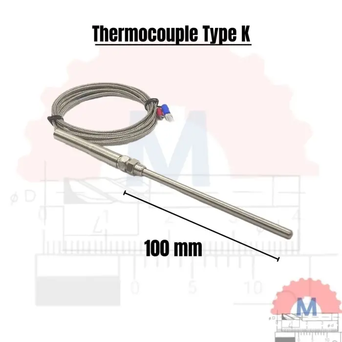 SENSOR SUHU TERMOKOPEL TYPE-K M8 PENGUKUR TEMPERATUR THERMO COUPLE -