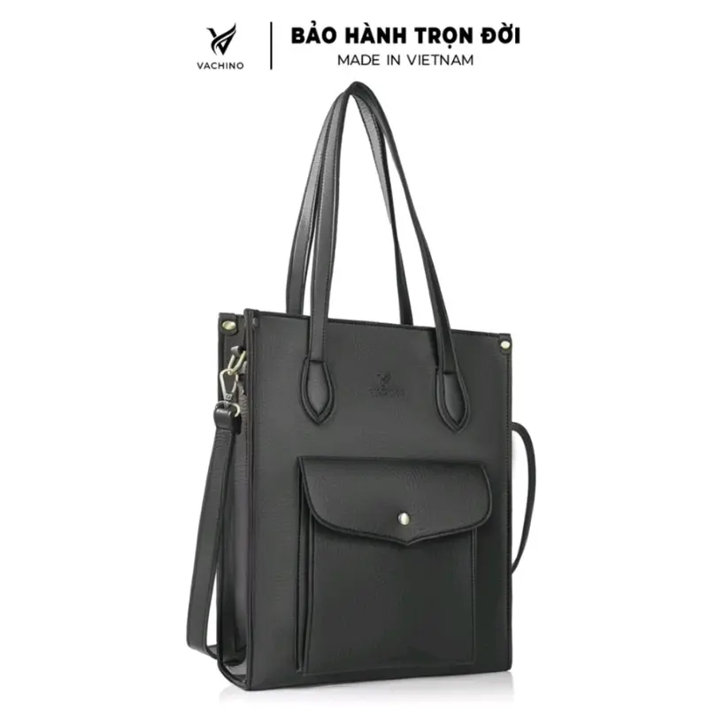 Túi xách công sở Vachino TX-024, Unisex da vừa laptop, A4,cho xem hàng trước. Bảo hành đổi trả miễn phí Bag Đồng Nam 6