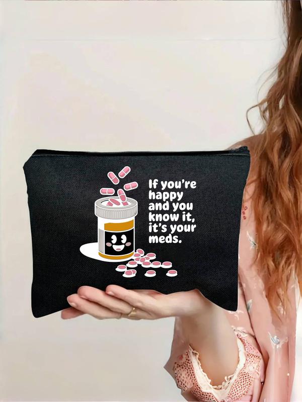 Pharmacist Themed Toiletry Bag, Pharmacist Gift, Travel Medicine Storage Bag, Zipper Makeup Bag, Cosmetic Bag, Toiletry Organizer for Women & Men 3