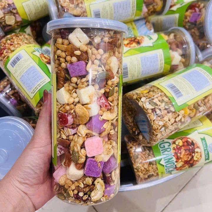 Ngũ cốc Granola 500g mix sữa chua sấy và yến mạch nổ giòn Food