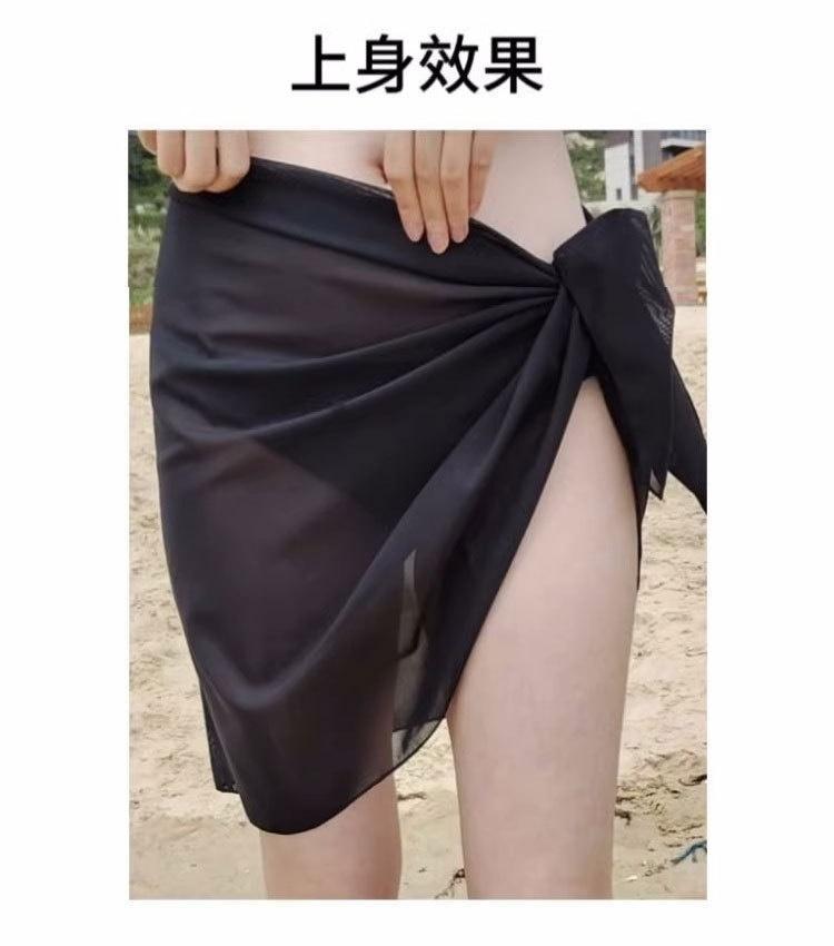 Product Introduction of Áo Tắm, Chất Liệu Lụa Đen, Che Phủ, Đồ Bơi Gạc, Áo Mặc Bên Ngoài, Có Thể Mặc Trong Nước, Bikini, Váy, Đi Biển, Có Thể Mặc Bên Trong Tạp Dề, Siêu Thanh Lịch 10