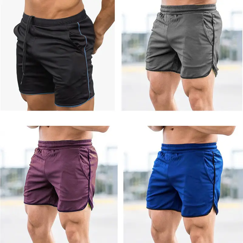 QUẦN ĐÙI THỂ THAO, CHẤT MÈ THÁI THOÁNG MÁT CO GIÃN 4 CHIỀU, SIZE 45 - 100 kg . MẪU VIỀN TRƠN 8