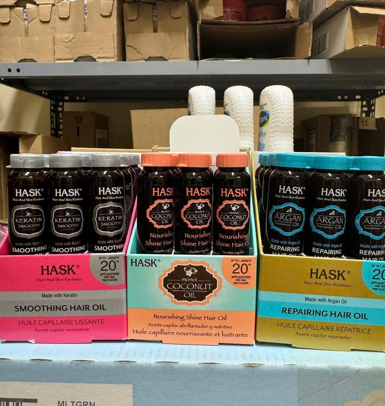 Dầu dưỡng Keratin dưỡng tóc mềm mượt và óng ả Hask Keratin Smoothing Hair Oil 18ml