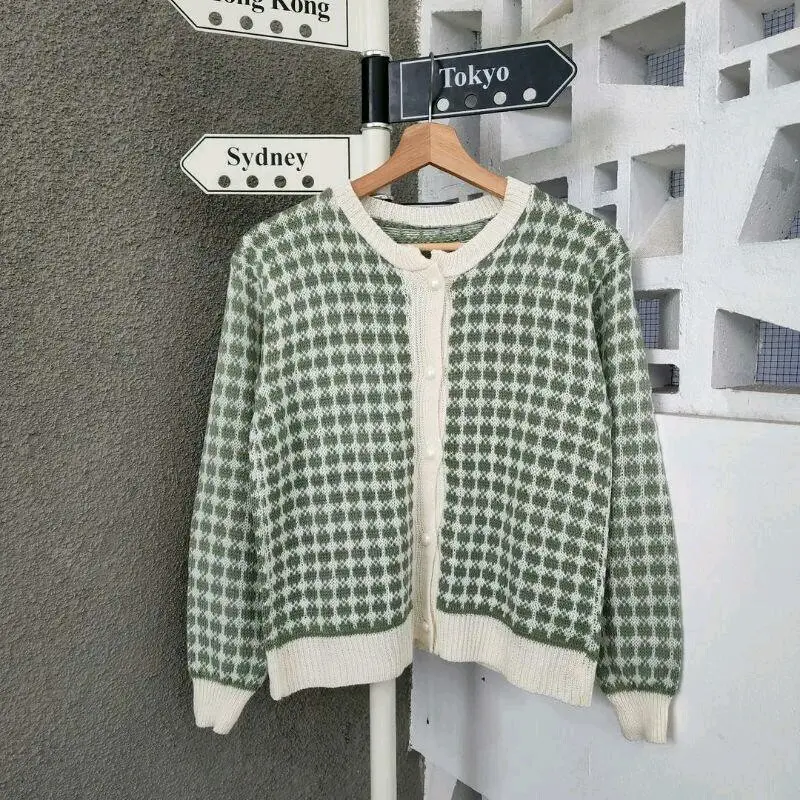 Kardigan eleoner / outer wanita / kardigan motip 4