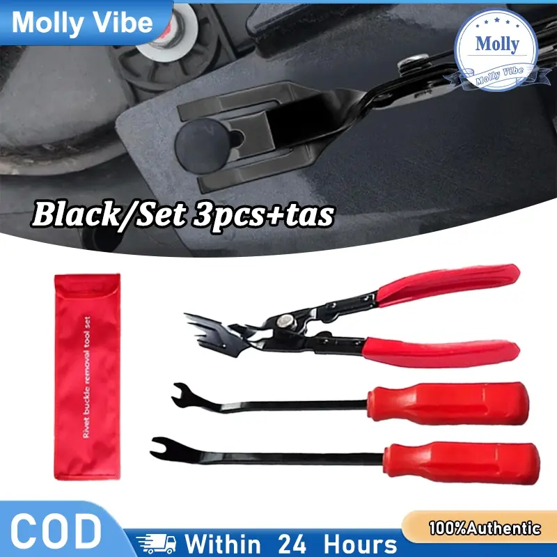 1/3pcs Set Tang Alat Mobil 235mm - Penarik Pelepas Paku Keling Rivet & Pembuka Headlamp Lensa