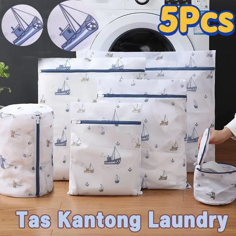 5Pcs / Set Jaring Laundry Bag /Laundry Bag Mesin Cuci /Pakaian, Kantong Cuci/Bra Pelindung Dada/Kantong Cuci/Tas Cucian