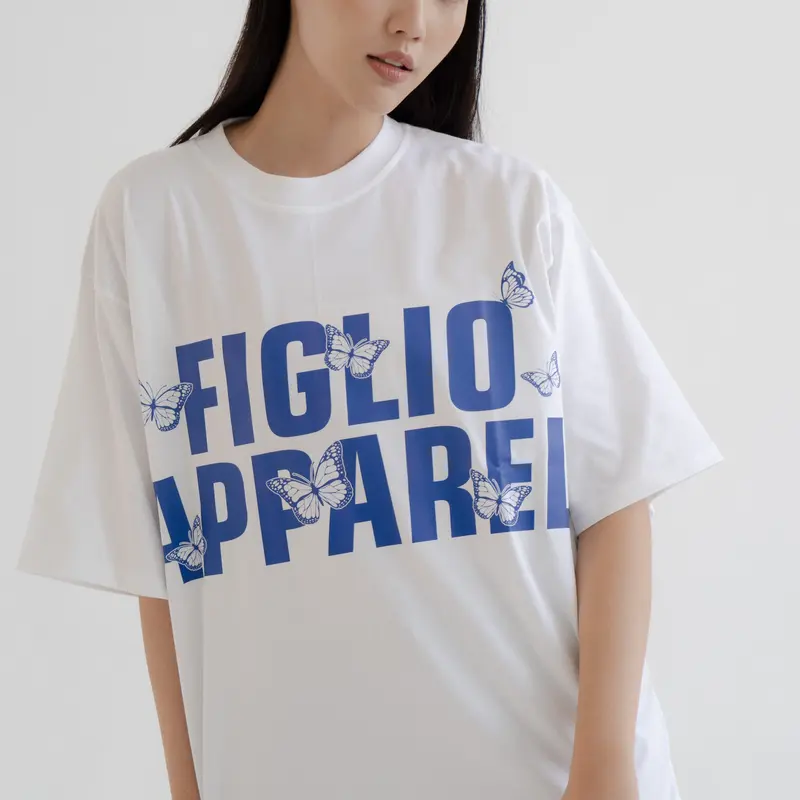 BUTTERFLY OVERSIZED - T-SHIRT - FIGLIO - PUTIH Combed Pria Kaos Distro Wanita Katun 4