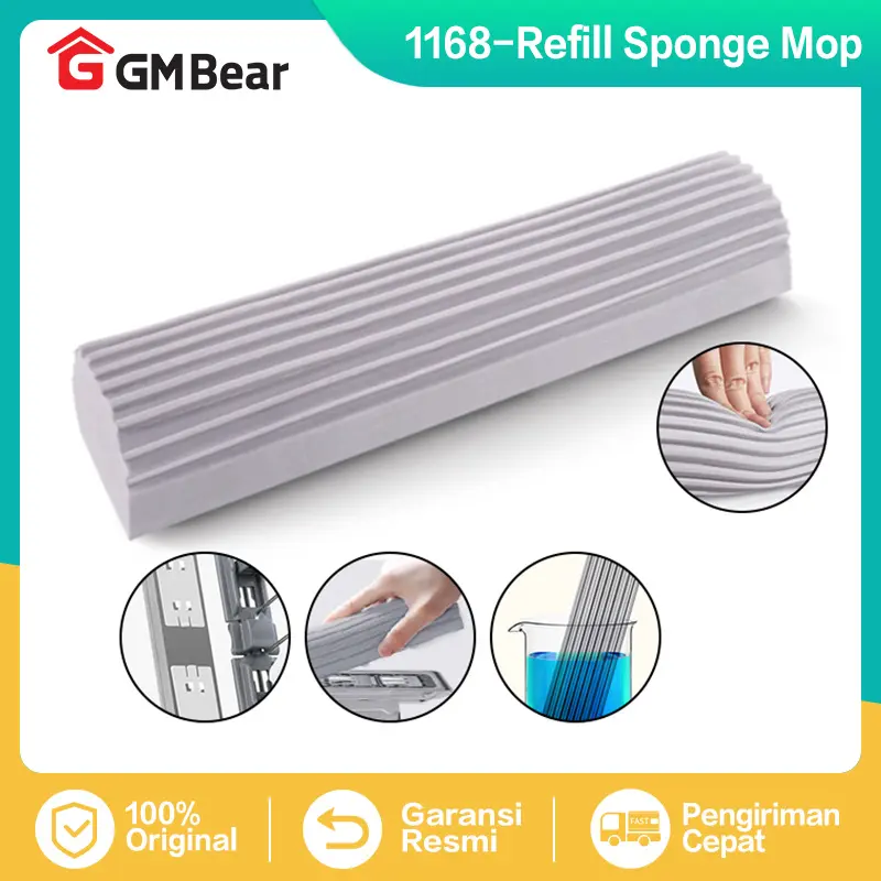 [COD] GM BEAR REFIL Alat Pel Tarik Praktis-1168 Refill Sponge Mop 0