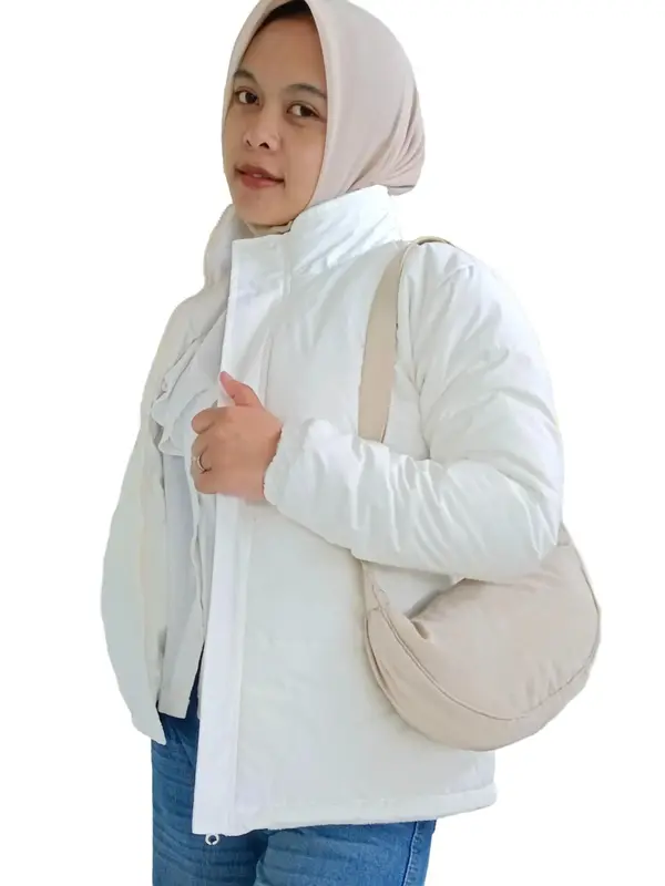 jaket wanita musim dingin tebal dan hangat/jaket Gelembung Casual winter bulu halus terbaru Blazer Casual Outer Atasan Musim dingin Panjang Cewek Baju Kerja Parka Dewasa Katun Formal Formal 8