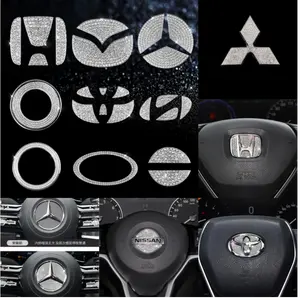 Logo Setir Mobil Bling Stiker Hias Logo Stir Mobil Car Lexus Kecil 45cm & Besar 6cm Bahan Kualitas Diamond Grade A Shining Mewah