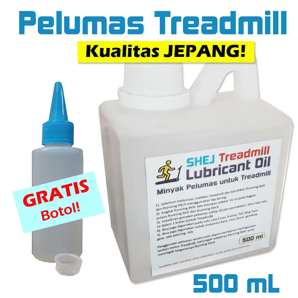 Minyak Pelumas Treadmill (Silicone Oil) 500 mL - SHEJ Treadmill Oil / Silikon Oil