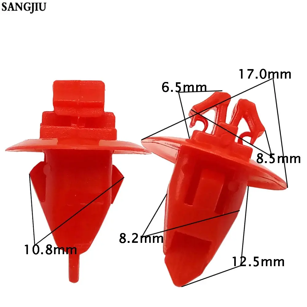 50PS TOYOTA Auto Leaves Liner Clip Car Wing Lining Buckle Car Fender Nylon Fasteners