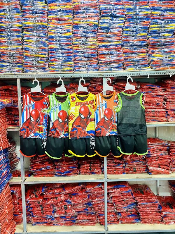   sét 3 bộ,3DL- 9-27kg Bộ quần áo ba lỗ lưới siêu nhân mặt trước 3D phía sau lưới,co giãn,mát 