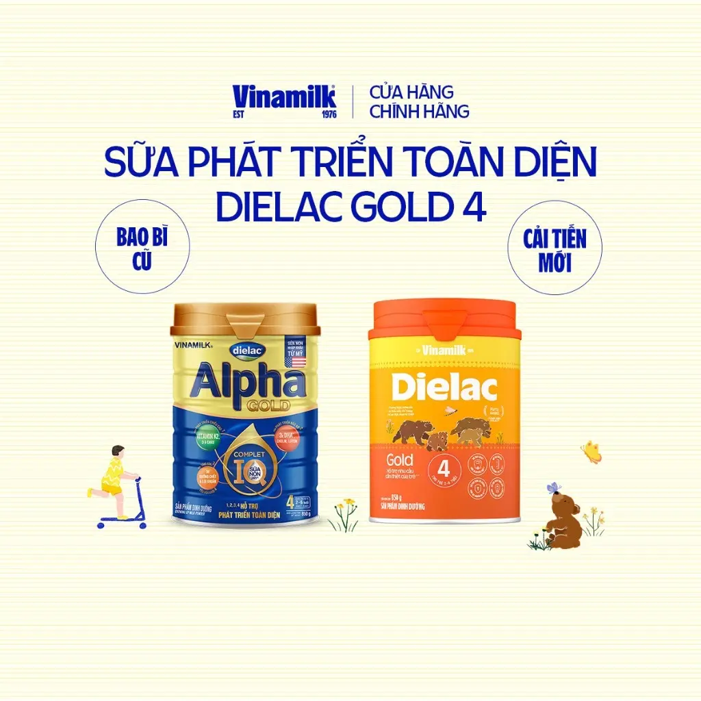Thực phẩm hỗ trợ sức khỏe DIELAC ALPHA GOLD VINAMILK