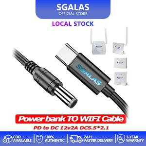 WiFi to DC 12V USB C PD Power  Adapter Cables Connector Boost Converter 12V 2A for Router Modem