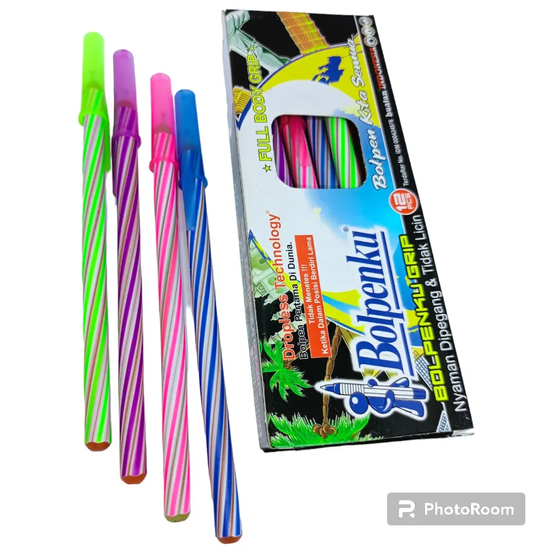 Pen bulpenku/pen ulir/ pen lilin isi 12 pcs