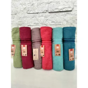 Handuk Besar  merah putih Grade A ukuran 70 x135