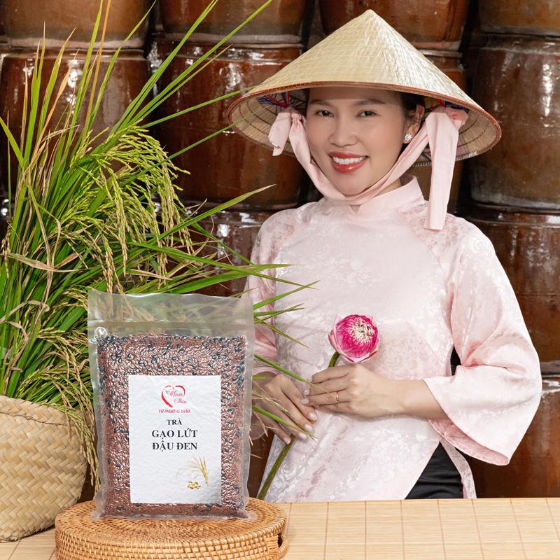 MOM SHIN | Trà Gạo Lứt & Đậu Đen Xanh Lòng Rang Sẵn, Gói 1Kg (1000g), Shop Mẹ Shin Gin, Vũ Phương Thảo, Tùy Theo Vùng Còn Là Nước Trà, Nước Chè, Tea 2
