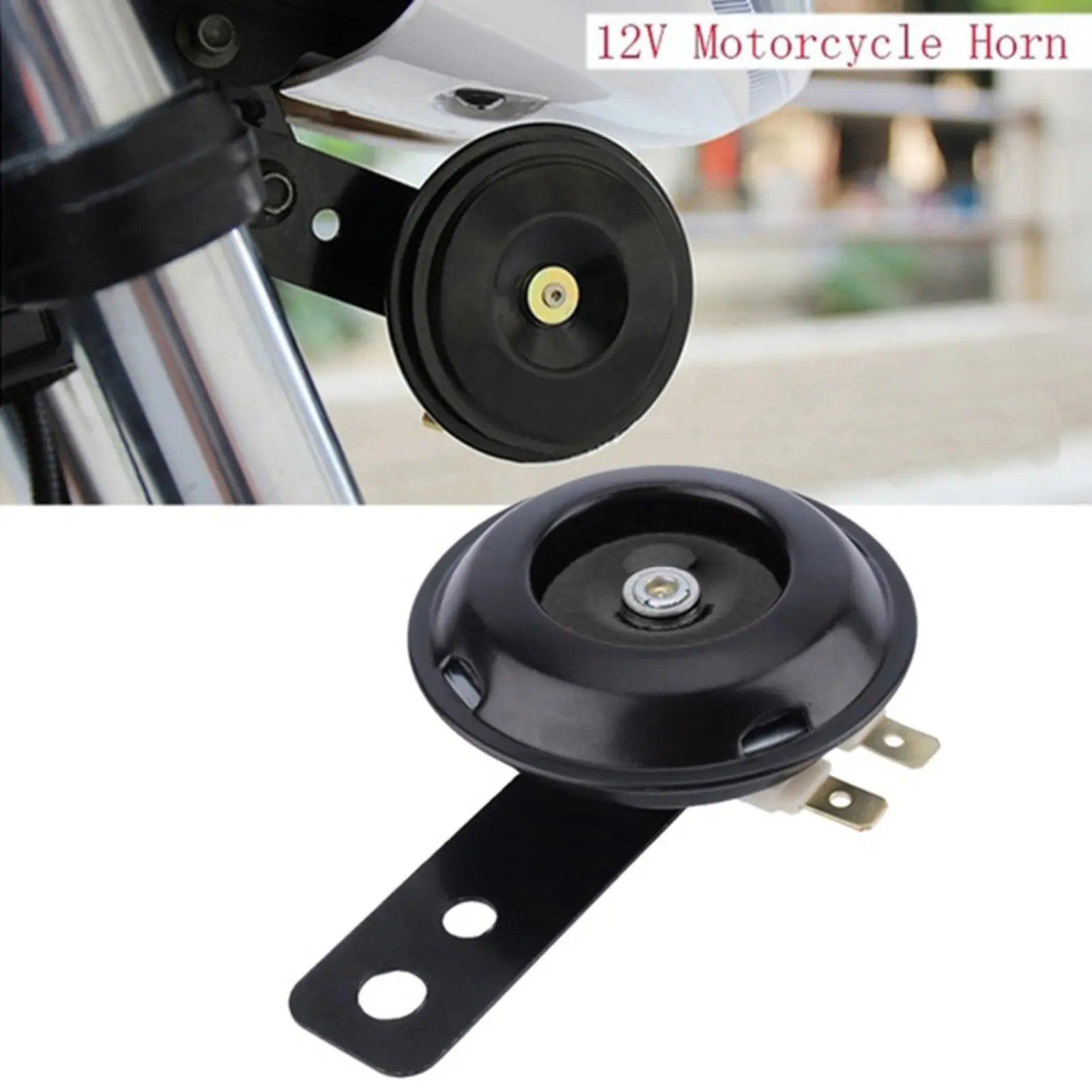 Còi Không Khí Lớn, 12V, 105DB, Thích Hợp Cho Xe Tay Ga, Xe Máy Và Xe Điện, Kiểu Xe Đạp Điện, Kèn Còi