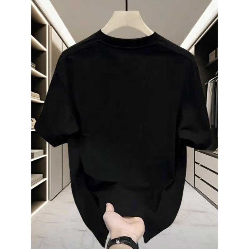 Cặp đôi tay ngắn nam và nữ cởi mở áo thun thời trang mùa hè nhãn hiệu thời trang cotton nguyên chất 4