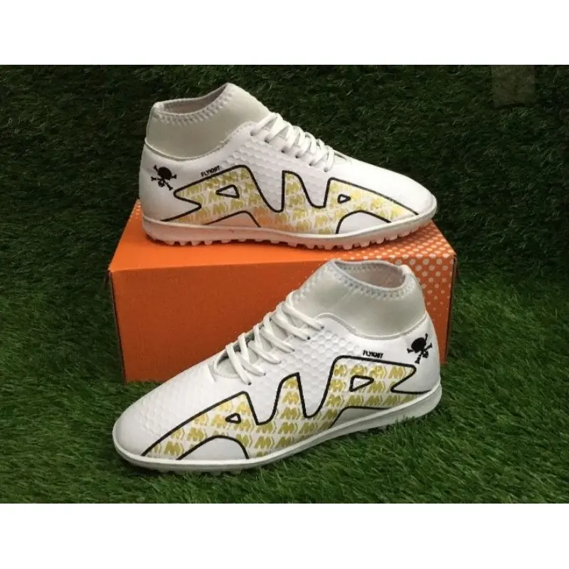 Giày đá bóng cao cổ , giày đá banh sân cỏ nhân tạo Superfly 9   khâu đế toàn bộ   tặng kèm tất. 4