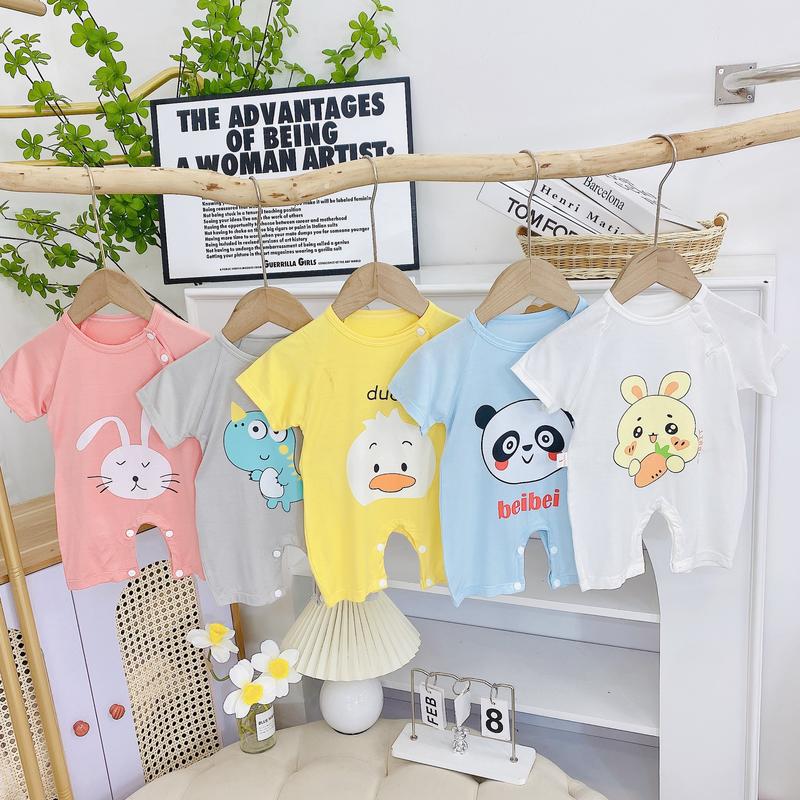 [Tặng Tất] Combo3 Bodysuit, body đùi xuất Hàn chất thun lạnh peptit cho bé trai/gái chất đẹp giá siêu ưu đãi Jumpsuit   bộ đồ liền thân & áo liền quần