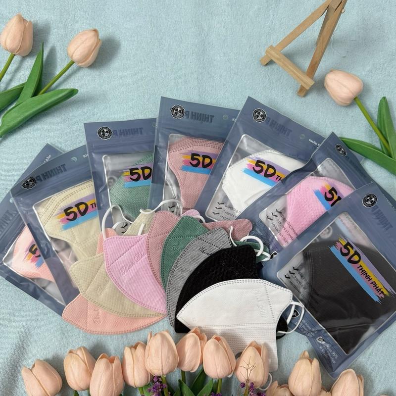 Mua 100 Tặng 10 Chiếc Khẩu Trang 5D THỊNH PHÁT 3 Lớp Thời Trang Phụ Kiện Accessories Che Mặt Móc Khoá khẩu trang & phụ kiện 【thời trang đen】 vn Nam 9