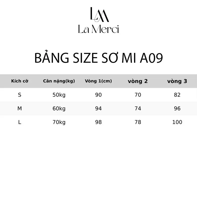 La Merci - Áo Sơ Mi Nữ Chất Vải Cotton Xước Thái Phong Cách Công Sở, Size SM A09 8