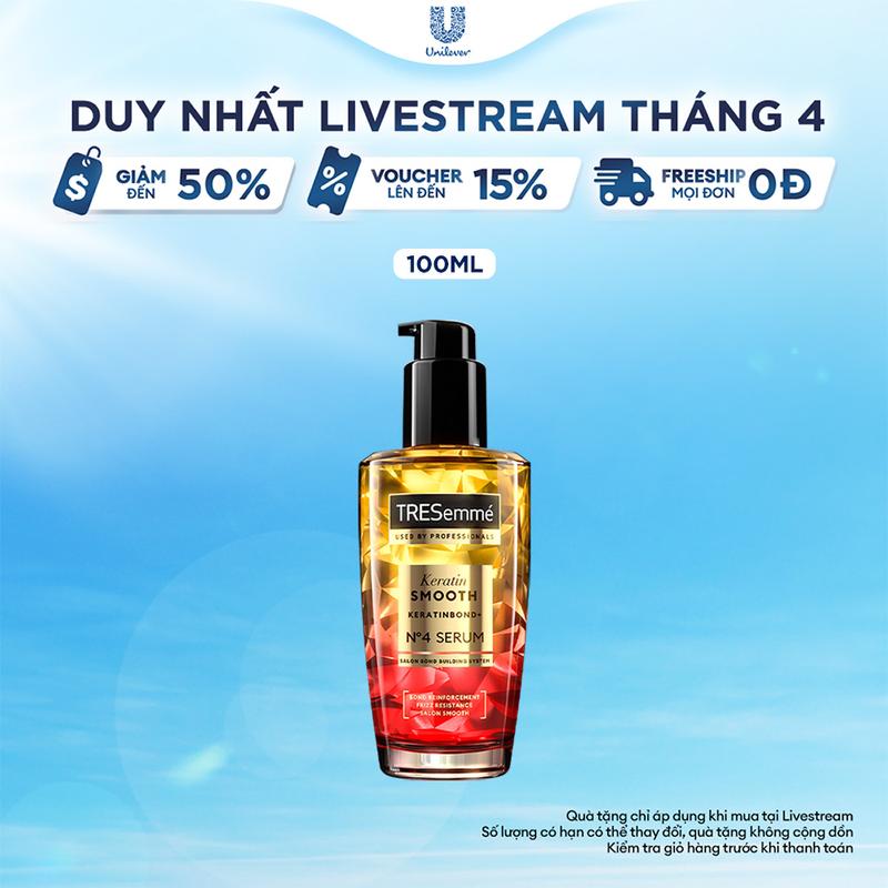 [FS] Serum Dưỡng Tóc Tạo Kiểu TRESEMME Với Tinh Dầu Marula & Keratin Hỗ Trợ Tóc Vào Nếp Suôn Mượt - Phù Hợp Cho Mọi Loại Tóc 100ml Dành Cho Nữ [3]