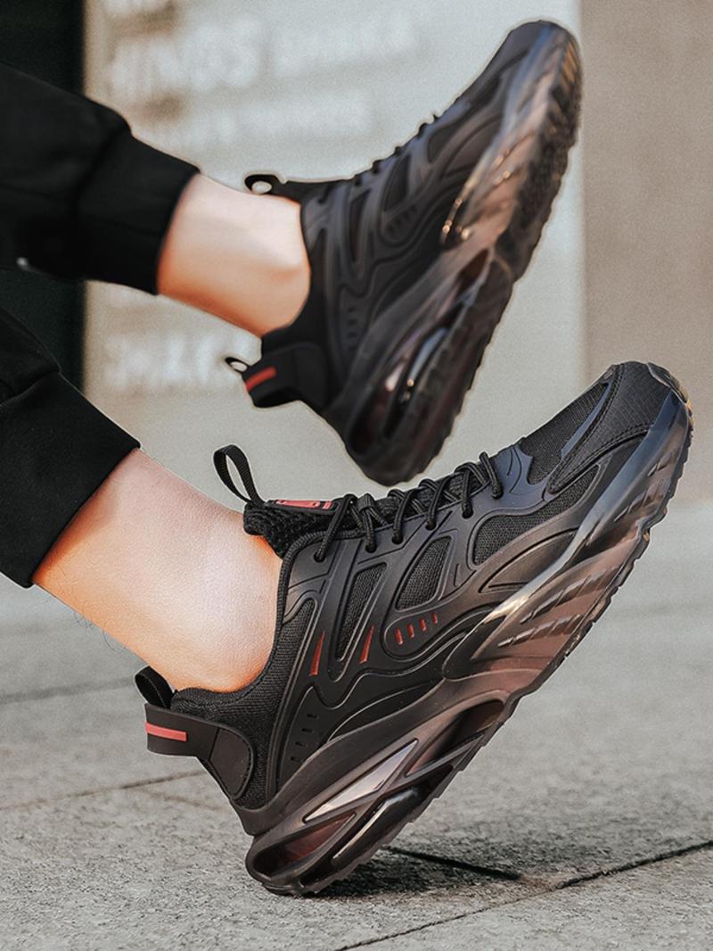 Product Introduction of Men's Fashionable Random Print Lace Up Sneakers, Casual Breathable Comfortable Sports Running Shoes, Male All-match Round Toe Shoes for Daily Wear 3