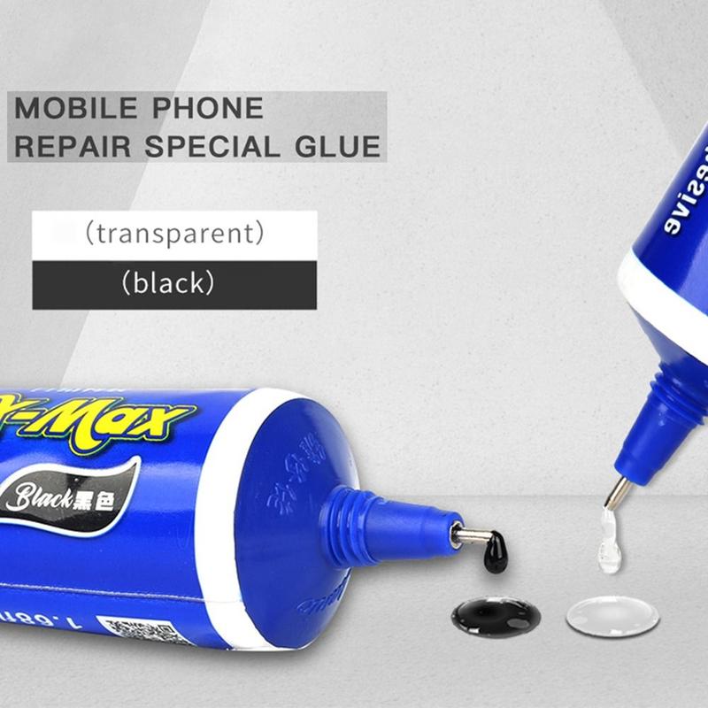 Product Introduction of Quick drying X-MAX PP Structural Adhesive Glue 50ML Black Transparent Repair Border Glue Universal Adhesive Phone Frame LCD Screen Back Cover Repair 12
