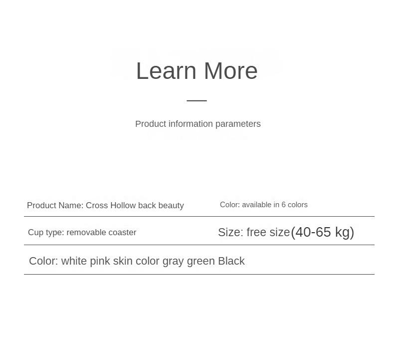 Product Introduction of Girls Korean version of sports back underwear, non-scar steel ring, bra-binding comfort chest small vest anti-sagging 13