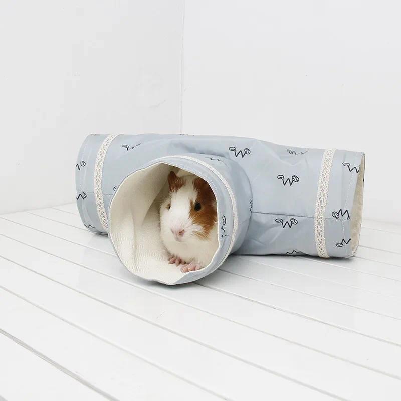 Product Introduction of Hamster Guinea Pig Tunnel Toy Pet Cages Hedgehog Tube Chinchilla House Cave Small Animals Pet Products Rat Mouse Funny Toy 20