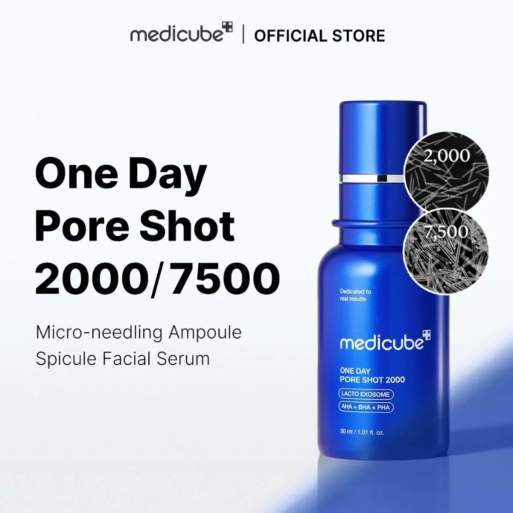 Medicube Zero One Day Pore Shot 2000 / 7500(30ml) | Blue Microneedling | Pore Tightening Serum | AHA BHA PH