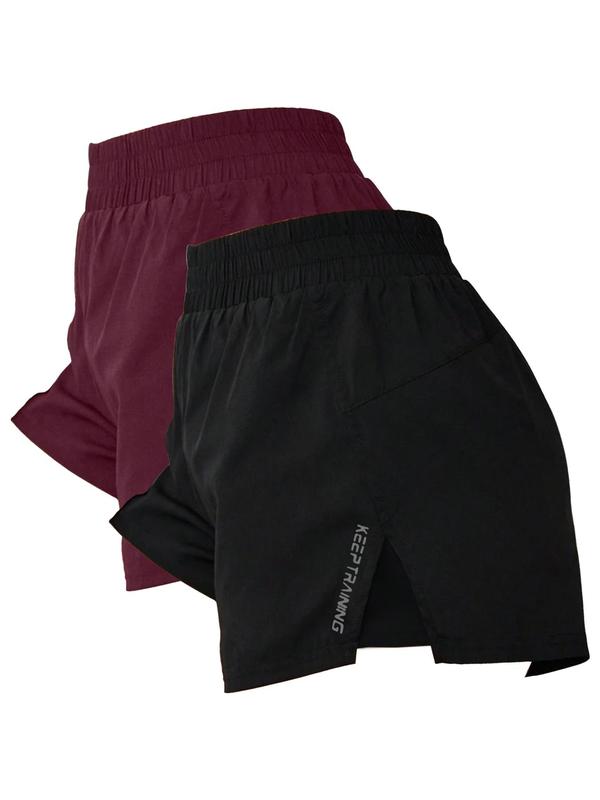 Women's Letter Print Shorts, Casual Comfy Breathable Shorts for Yoga Gym Workout Running, Ladies Bottoms for Summer 5