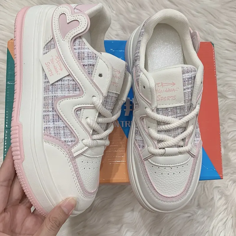 Giày thể thao nữ, đế độn, cao 3-5p Shoes Sneaker 1