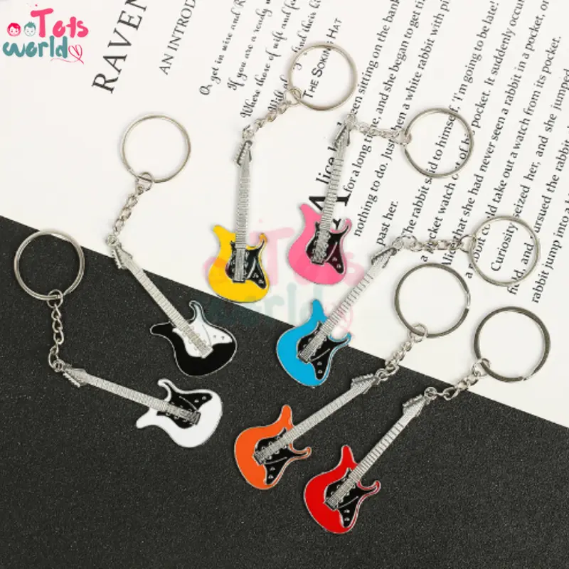 Totsworld - Gantungan Kunci Guitar Couple Pasangan - Keychain Guitar 7