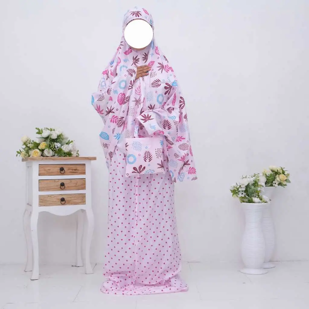 PROMO Mukena Rayon 9-13 Tahun Mukena Anak Tanggung Rayon Super Mukena Motif Rayon Bali