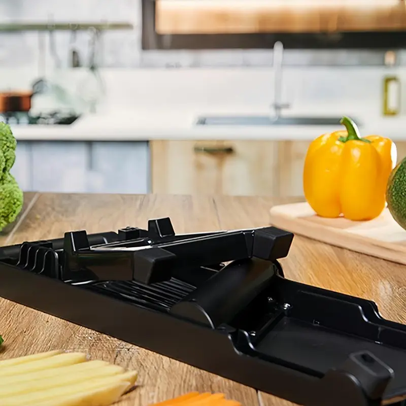5 in 1 Vegetable Chopper, 1 Set Multifunctional Vegetable Cutter with Gloves & Cleaning Brush, Professional Vegetable Slicer for Home Kitchen 5