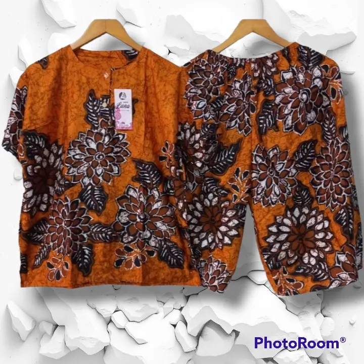 Setelan gogo jumbo celana pendek baby doll muat sampai 70 Kg LD 120 4