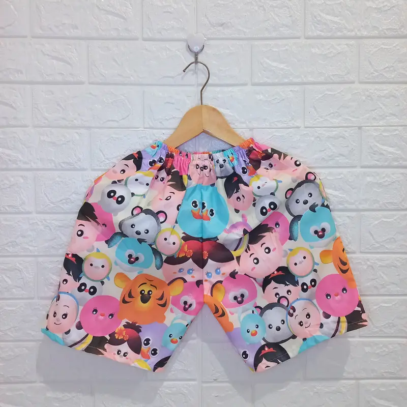 Celana pendek anak usia 8-11 tahun Motif Fashion 3